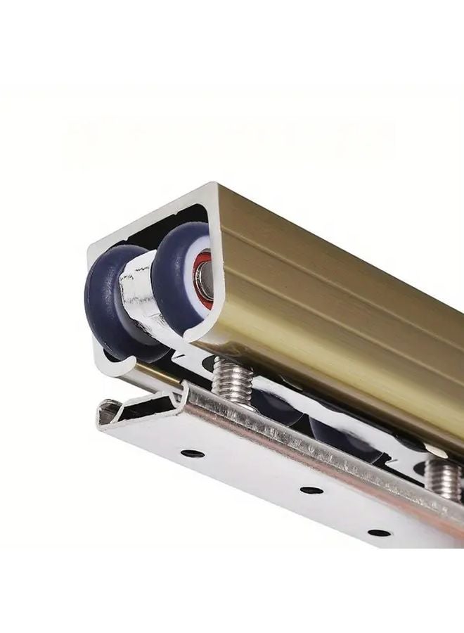 Set of 2 Zinc Alloy Silent Sliding Door Hanging Wheels 8 Wheel Set Max Load 341 72LB - Image 4